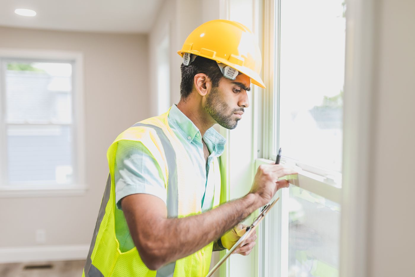 Photograph of a home inspection